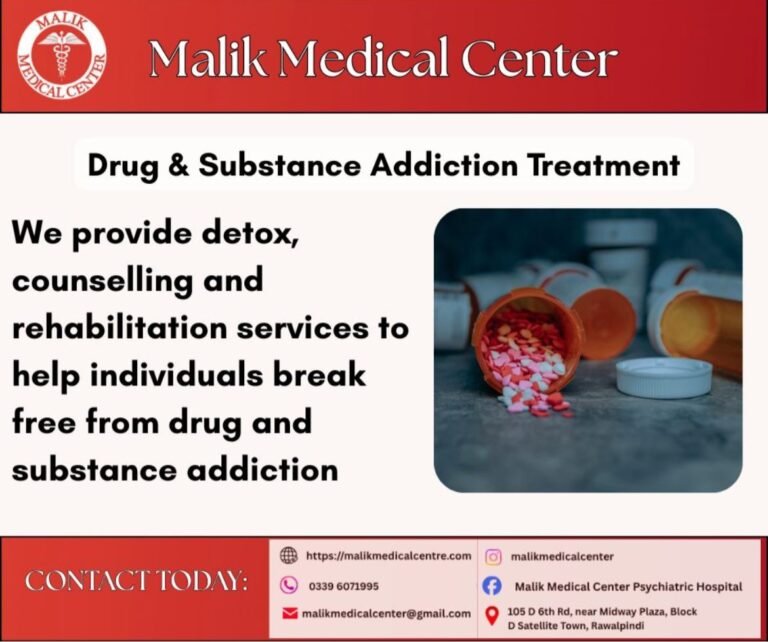 Drug & Substance Addiction Treatment at Malik Medical Center