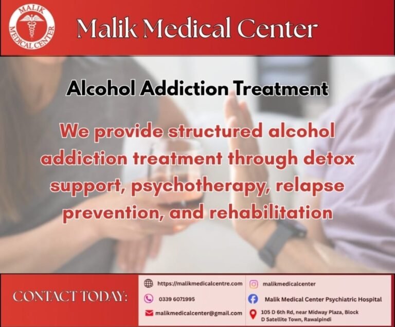 Alcohol Addiction Treatment at Malik Medical Center