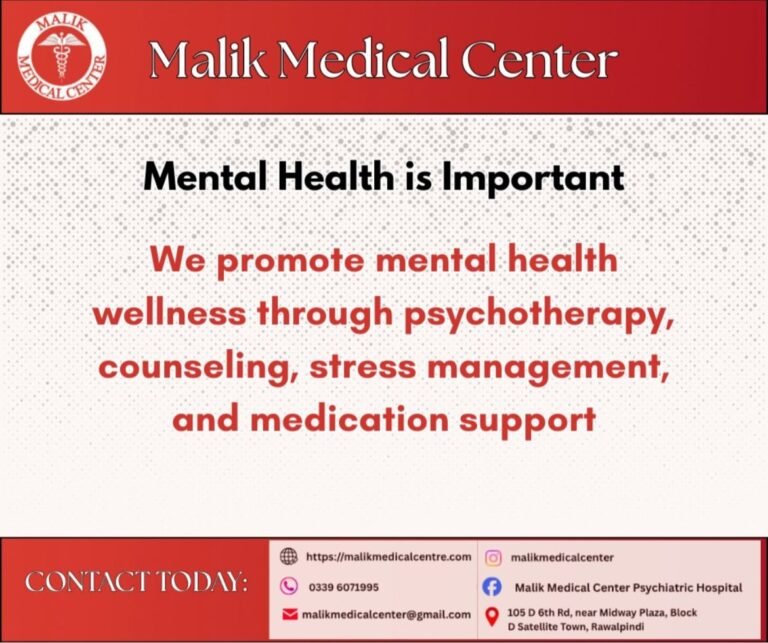 Malik Medical Center - Mental Health is Important