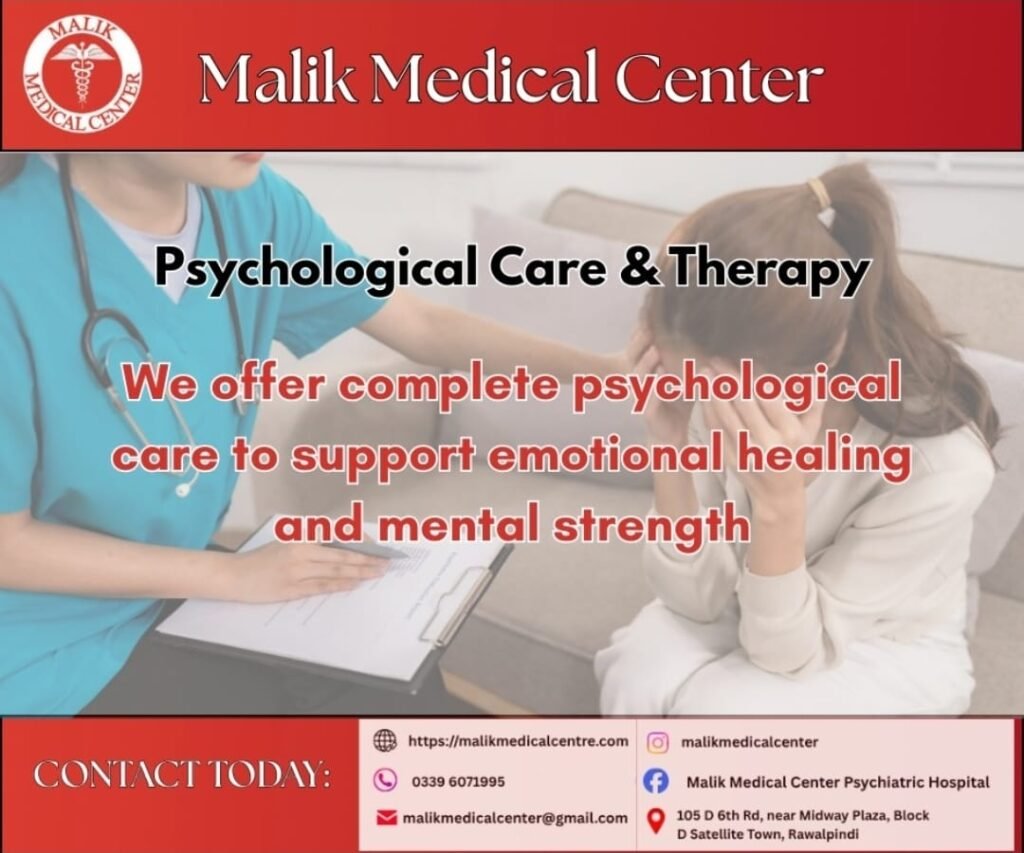 Blog Psychological Care & Therapy at Malik Medical Center